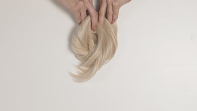 platinum blonde ponytail clipin hair extension