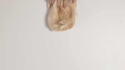 pure blonde ponytail clipin hair extension