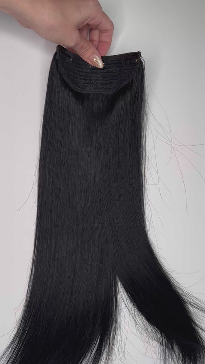 Jet Black Ponytail