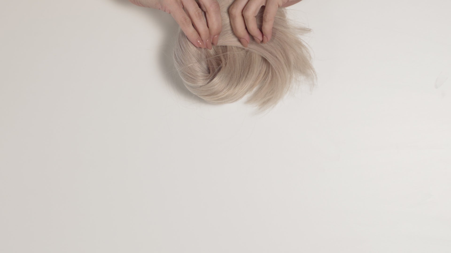 silver/ ash blonde ponytail clipin hair extension