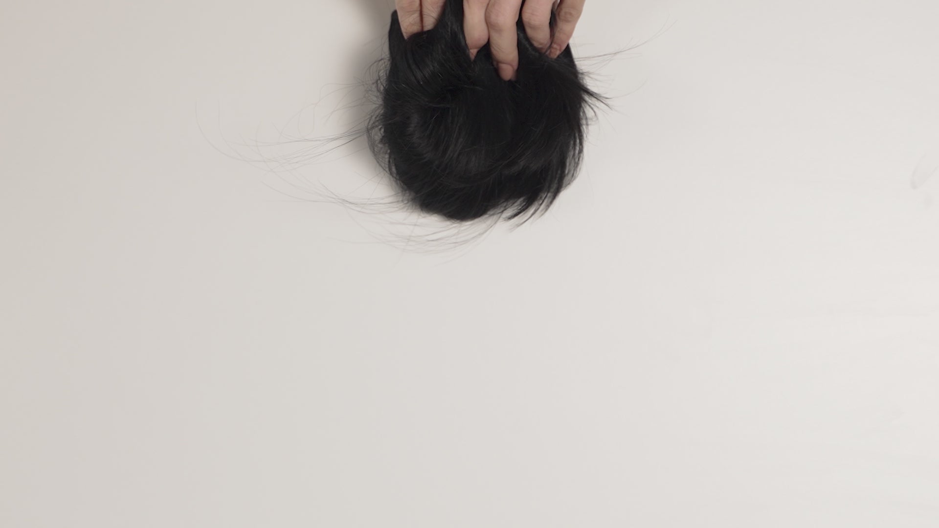 jet black ponytail clipin hair extension