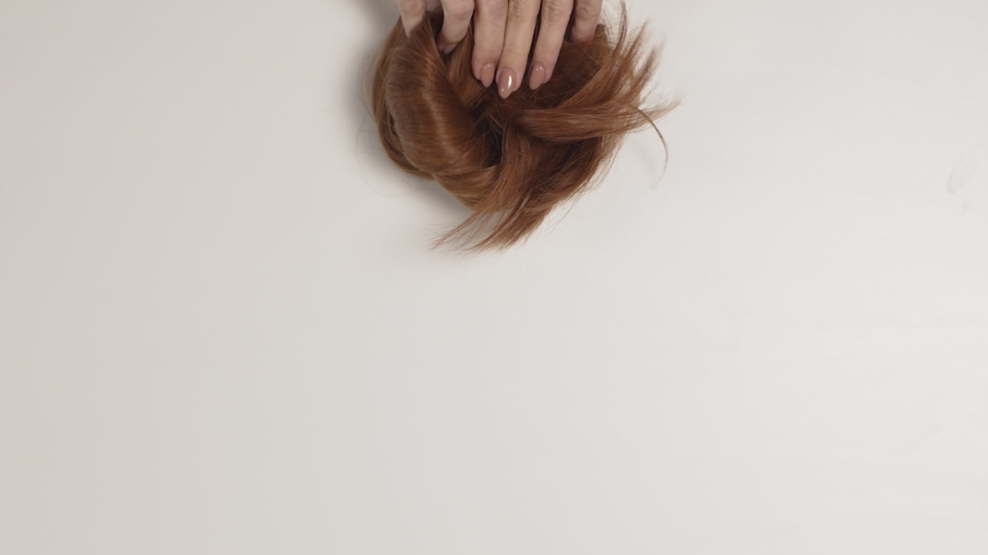 copper auburn ponytail clipin hair extension