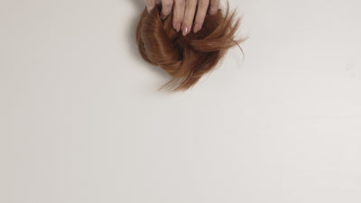 copper auburn ponytail clipin hair extension